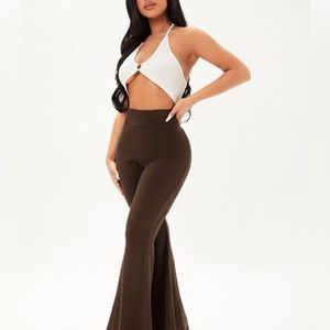 Dark brown yoga pants